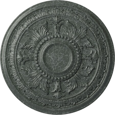 Ekena Millwork Tellson Ceiling Medallion (Fits Canopies up to 6 3/4"), 30 5/8"OD x 2 1/2"P, Athenian Green Crackle CM30TEAGC